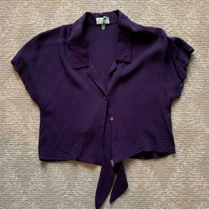 Tie front Wilfred short sleeve blouse